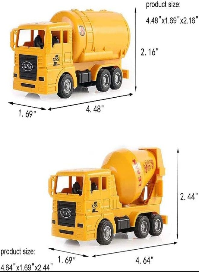 Hemtik Unbreakable Excavator, Mixture, Dumper & Tank Construction Engineering Toy Vehicle for Children (Pack of 4)(Yellow) - Image 4